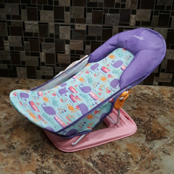 summer infant deluxe baby bather pink